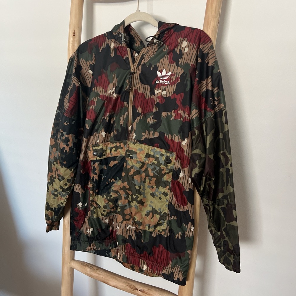 Pharrell Williams x Adidas camo windbreaker
